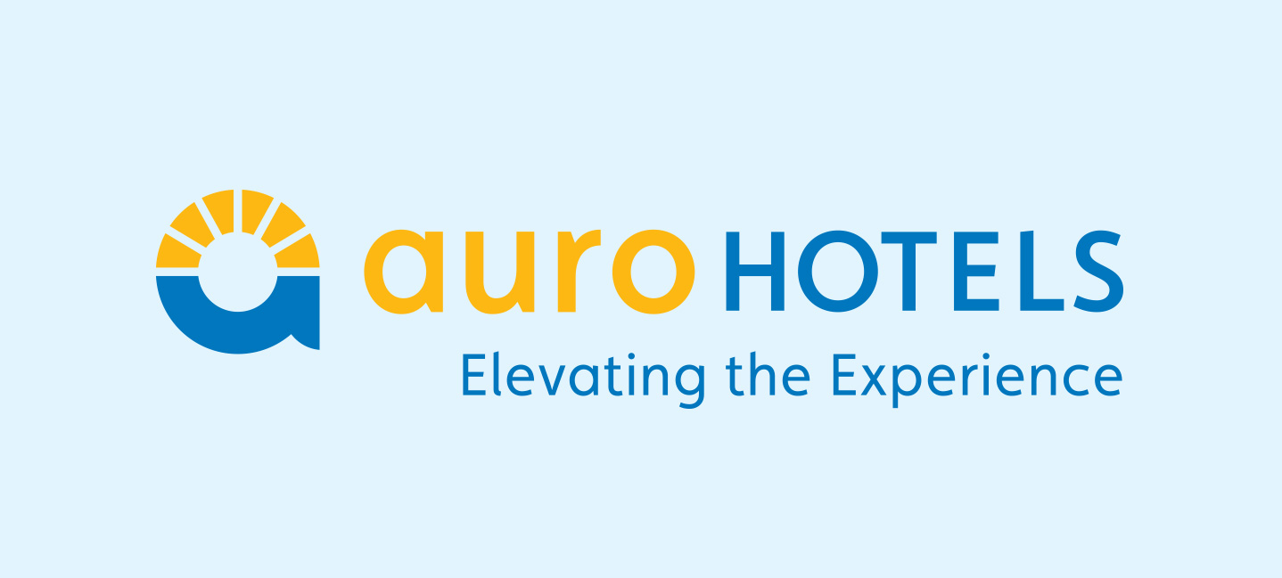 Auro Hotels logo with tagline, Elevating the Experience