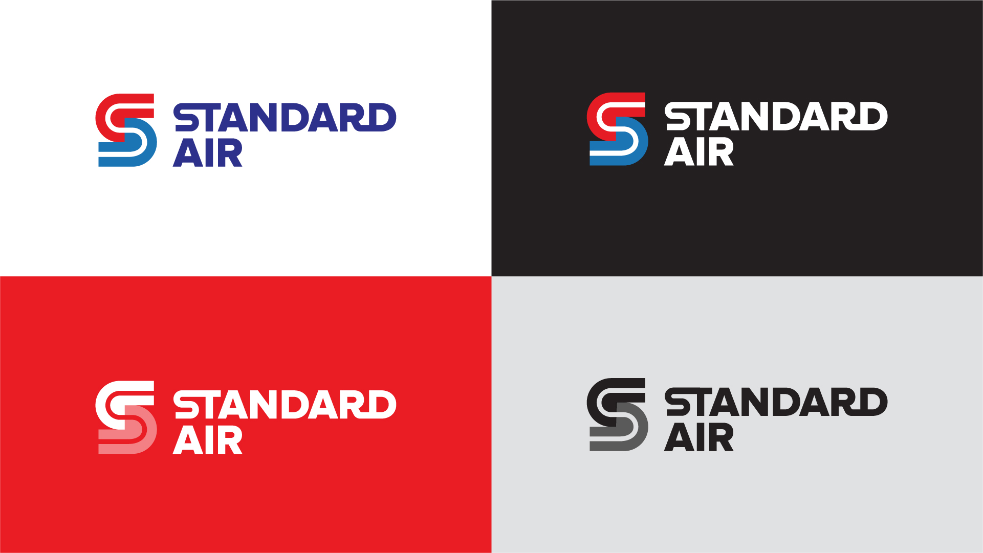 Standard Air logo variations