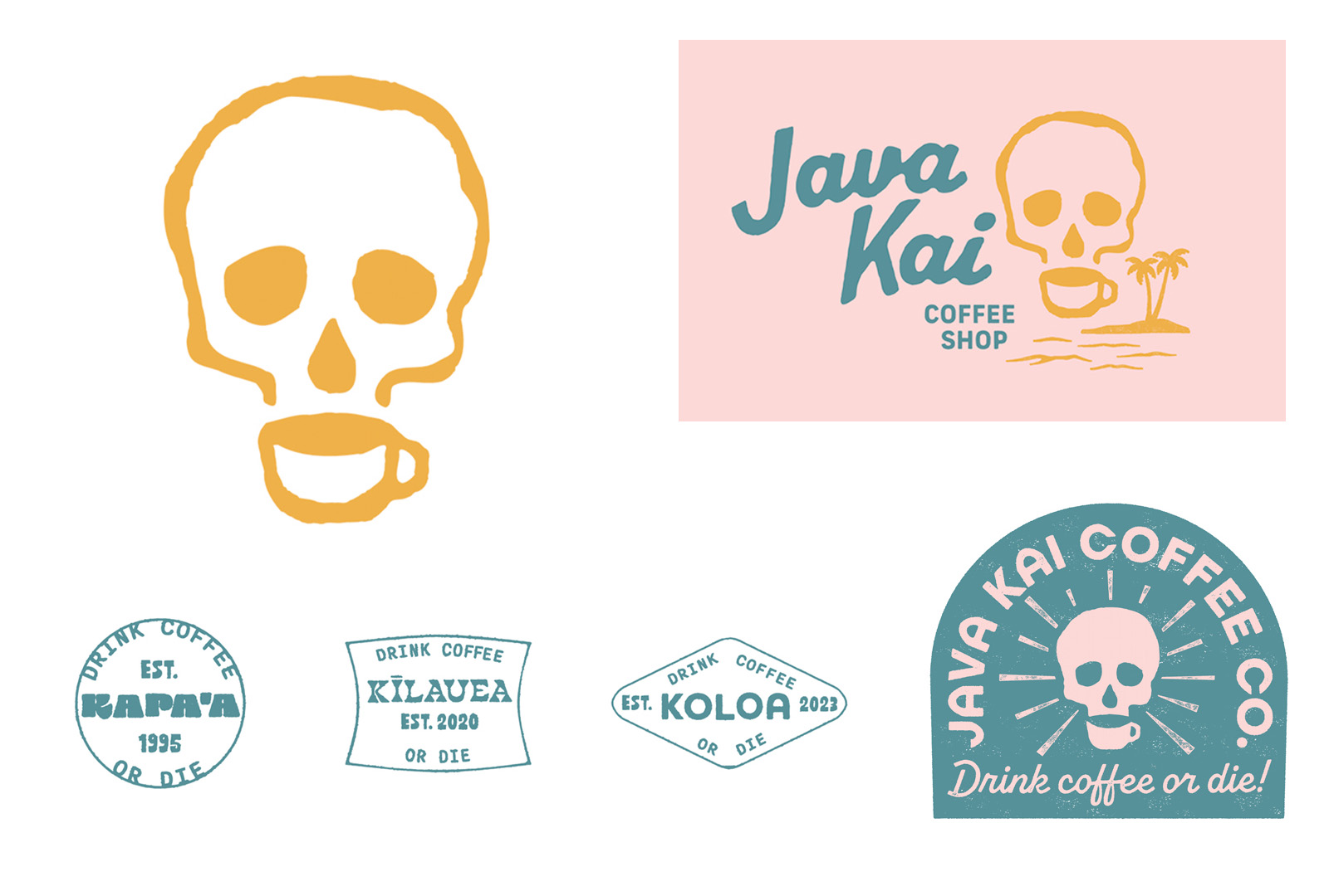 Logo and visual identity design for Java Kai, a gold ADDY winner.