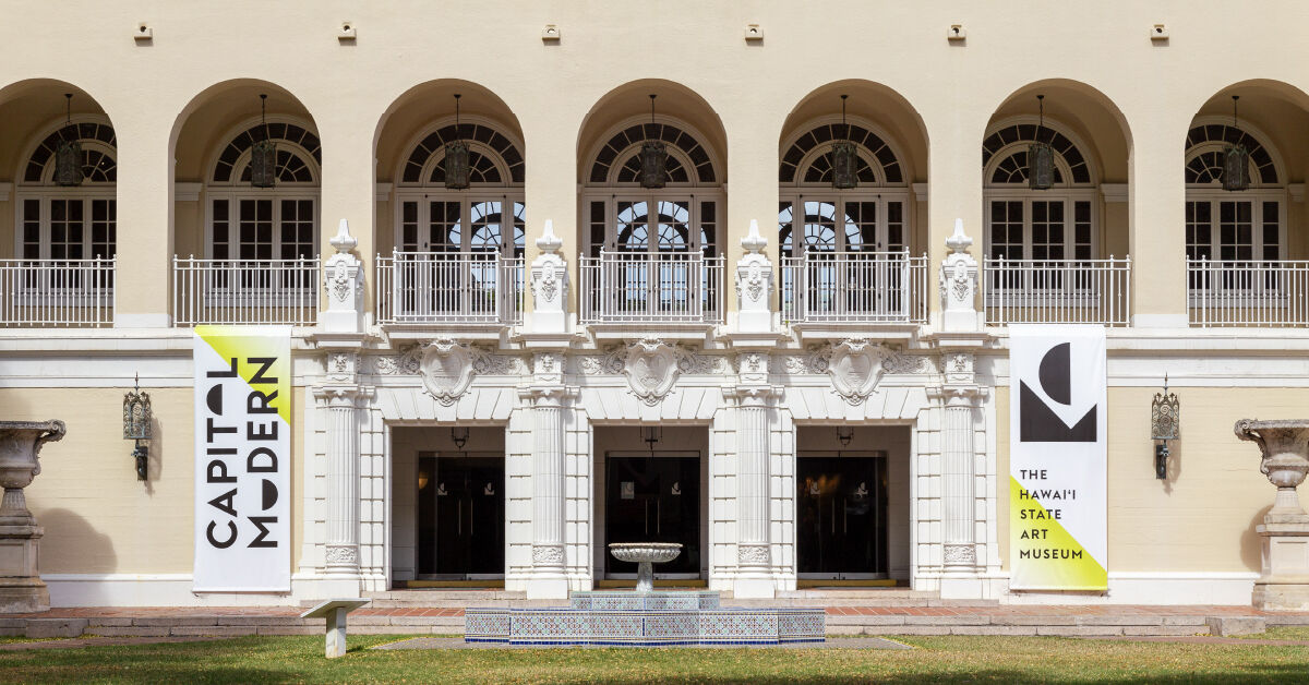 Capitol Modern signage as displayed on the building's facade.