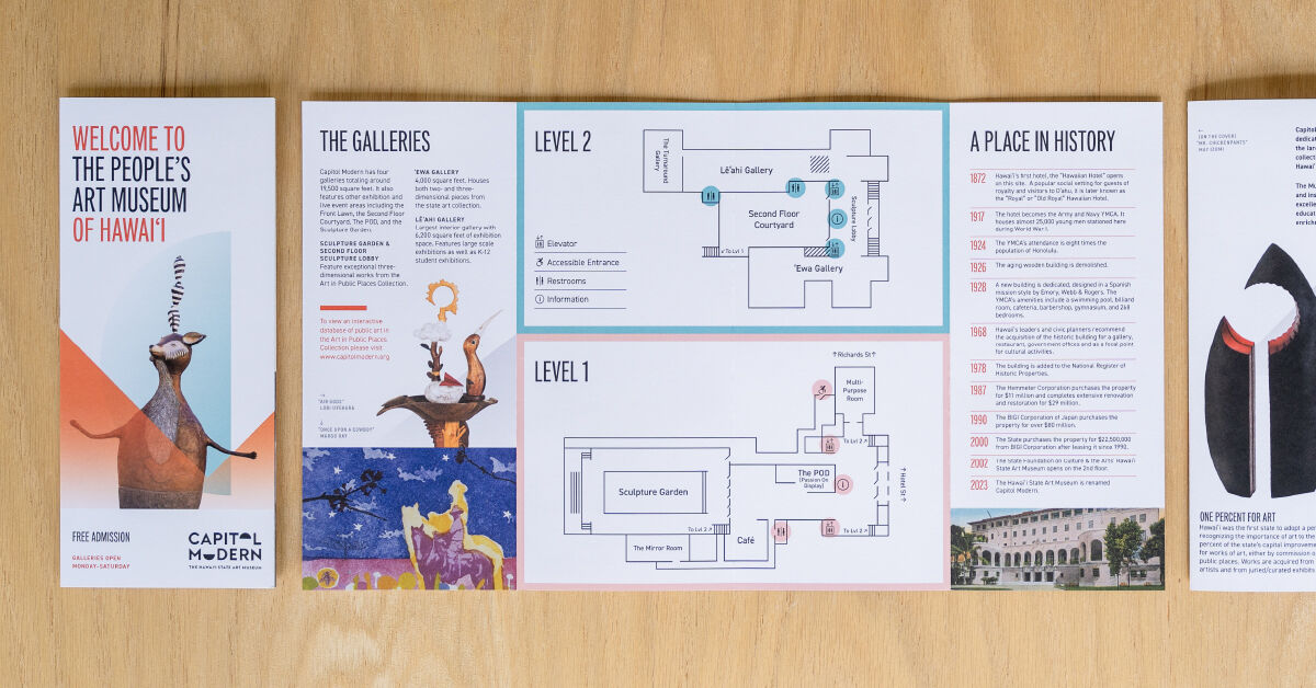 Visitor's guide with self-guided map component.