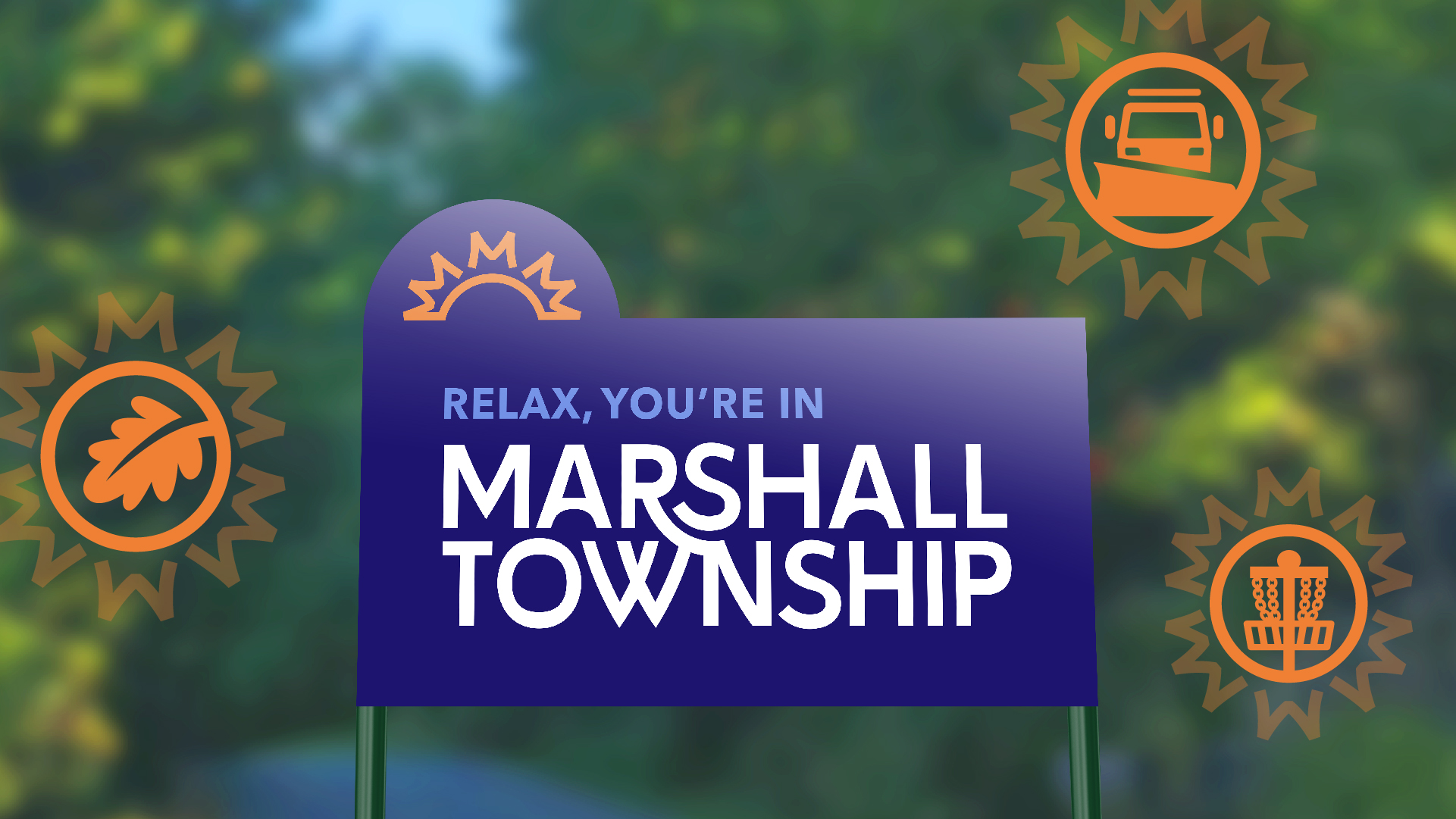 Marshall Township PA logo on welcome sign