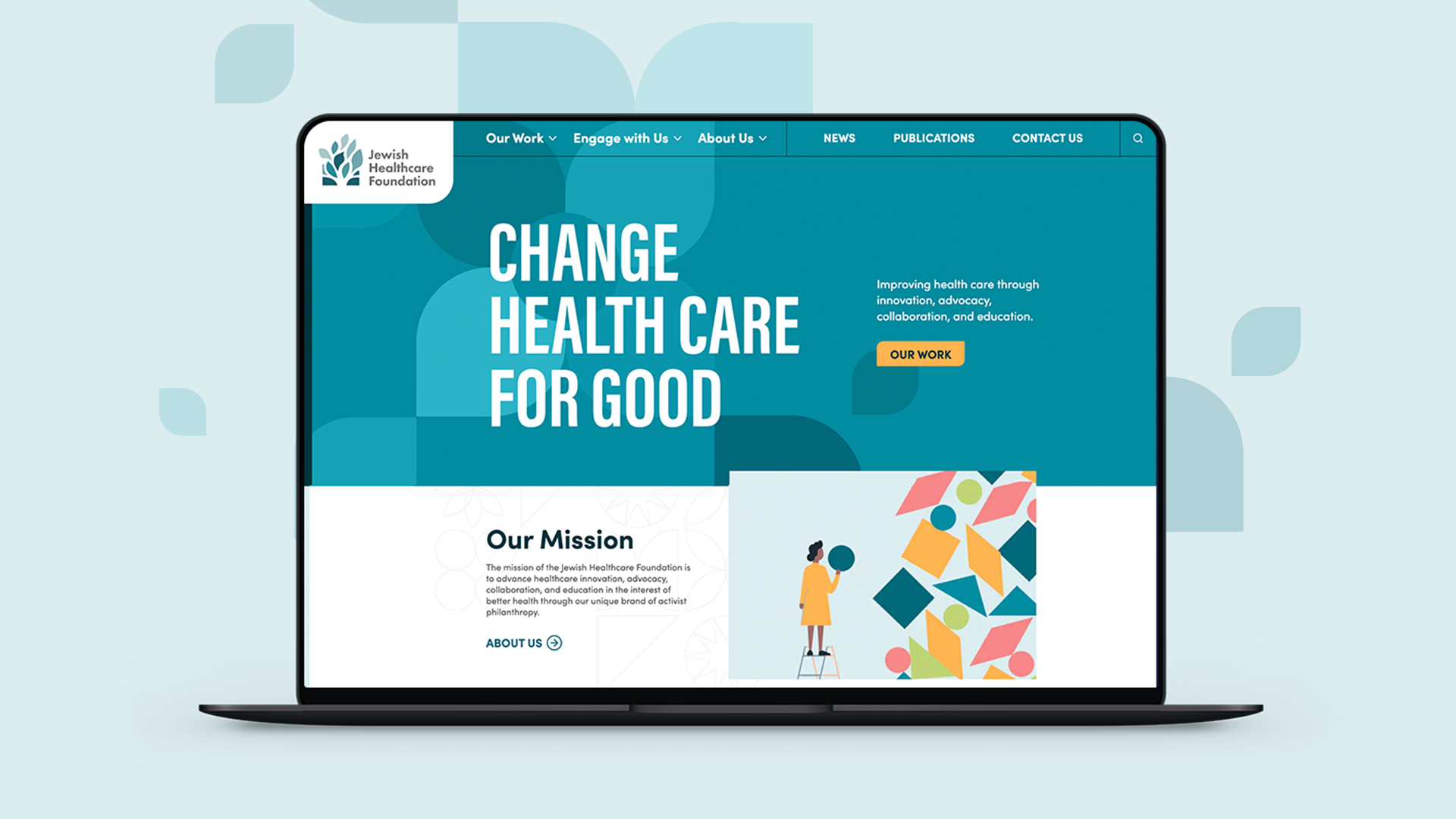 Jewish Healthcare Foundation website homepage