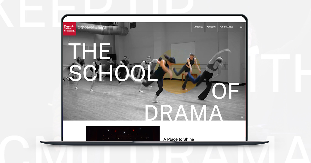 Carnegie Mellon School of Drama website homepage